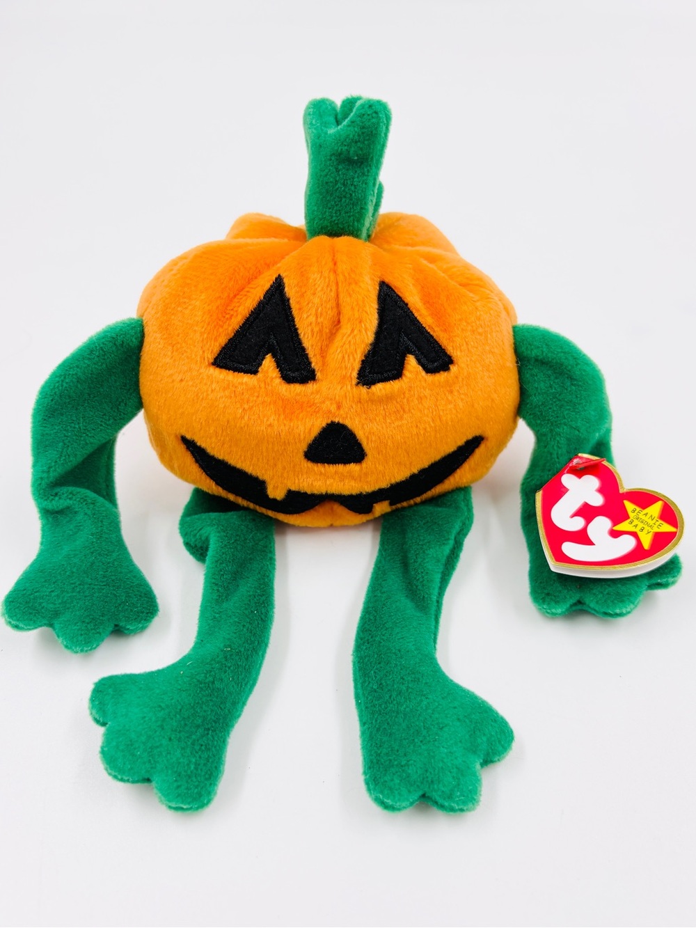 VTG Vintage 1998 NWT Ty Beanie Babies Pumkin Pumpkin Halloween Plush